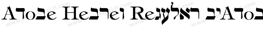Adobe Hebrew Regular byAdobe字体转换